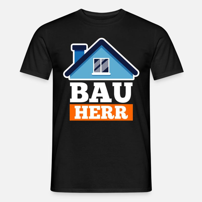Bauherr - Männer T-Shirt - Schwarz
