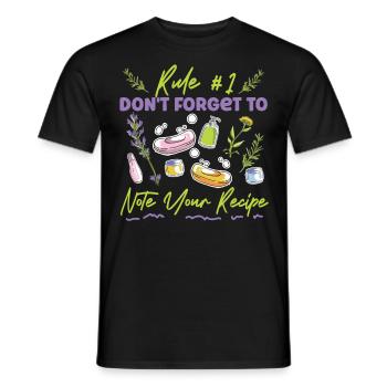 Soap Making Crafting Rule #1 Don't - Men's T-Shirt - black - Front - AI Model Male 178 light (178cm)