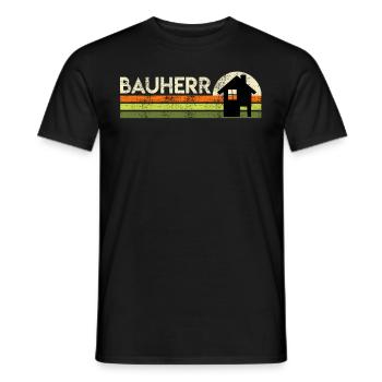 Bauherr Eigenheim Richtfest - Männer T-Shirt - Schwarz - Vorne - AI Model Male 178 light (178cm)