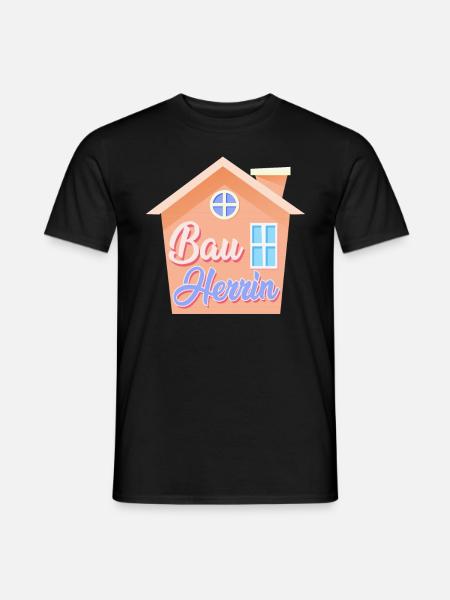 Richtfest Eigenheim Bauherrin - Männer T-Shirt - Schwarz