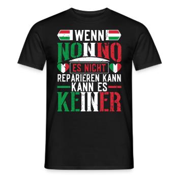 Opa Italienischer Großvater Nonno Spruch Lustig - Männer T-Shirt - Schwarz - Vorne - AI Model Male 178 light (178cm)