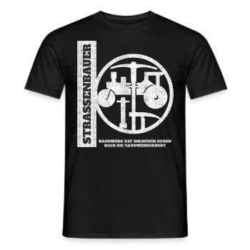 Straßenbau Handwerk Straßenbauer - Männer T-Shirt - Schwarz - Vorne - AI Model Male 178 light (178cm)