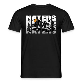 naters wallis - Männer T-Shirt - Schwarz - Vorne - AI Model Male 178 light (178cm)