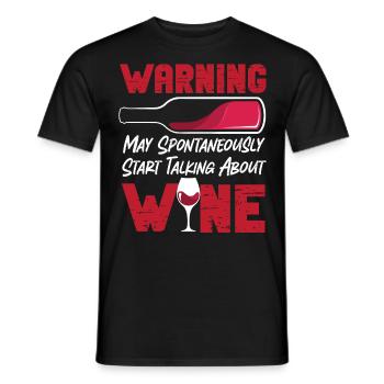 Sommelier Wine Drinking Tasting - Männer T-Shirt - Schwarz - Vorne - AI Model Male 178 light (178cm)