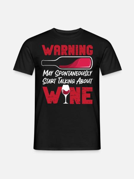 Sommelier Wine Drinking Tasting - Men's T-Shirt - black