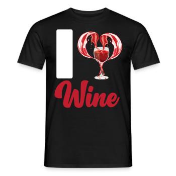 Sommelier Wine Drinking Tasting - Männer T-Shirt - Schwarz - Vorne - AI Model Male 178 light (178cm)