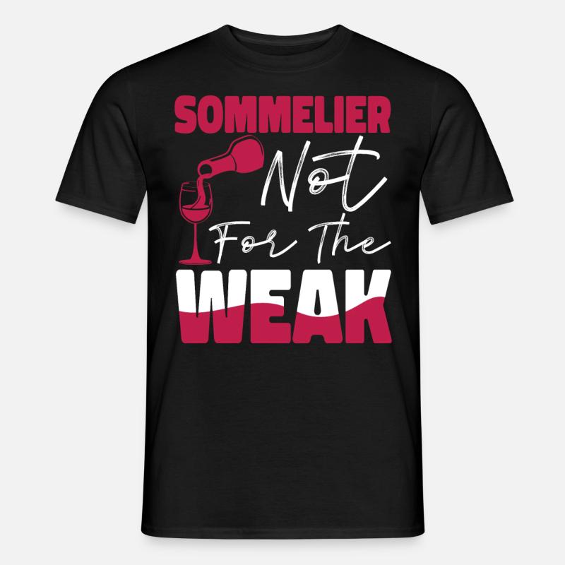 Sommelier Wine Drinking Tasting - Männer T-Shirt - Schwarz