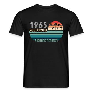 Vintage Geburtstag Geburtstag Retro 1965 Limited - Männer T-Shirt - Schwarz - Vorne - AI Model Male 178 light (178cm)