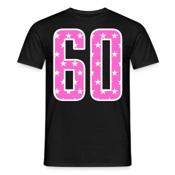 60 Jahre 60er Geschenkidee - Männer T-Shirt - Schwarz - Vorne - AI Model Male 178 light (178cm)