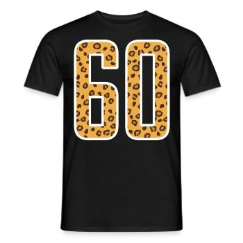 60 Jahre 60er Geschenkidee Geburtstag - Männer T-Shirt - Schwarz - Vorne - AI Model Male 178 light (178cm)