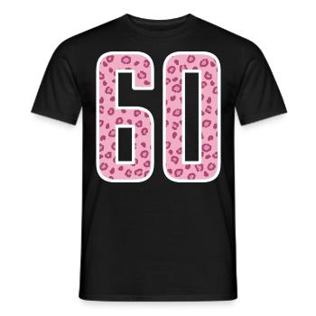60 Jahre 60er Geschenkidee - Männer T-Shirt - Schwarz - Vorne - AI Model Male 178 light (178cm)