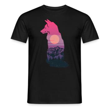Fuchs Jagd Jäger - Männer T-Shirt - Schwarz - Vorne - AI Model Male 178 light (178cm)