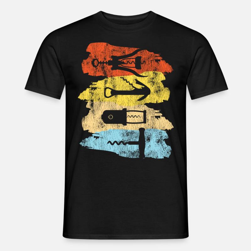 Sommelier Wine Drinking Tasting - Männer T-Shirt - Schwarz