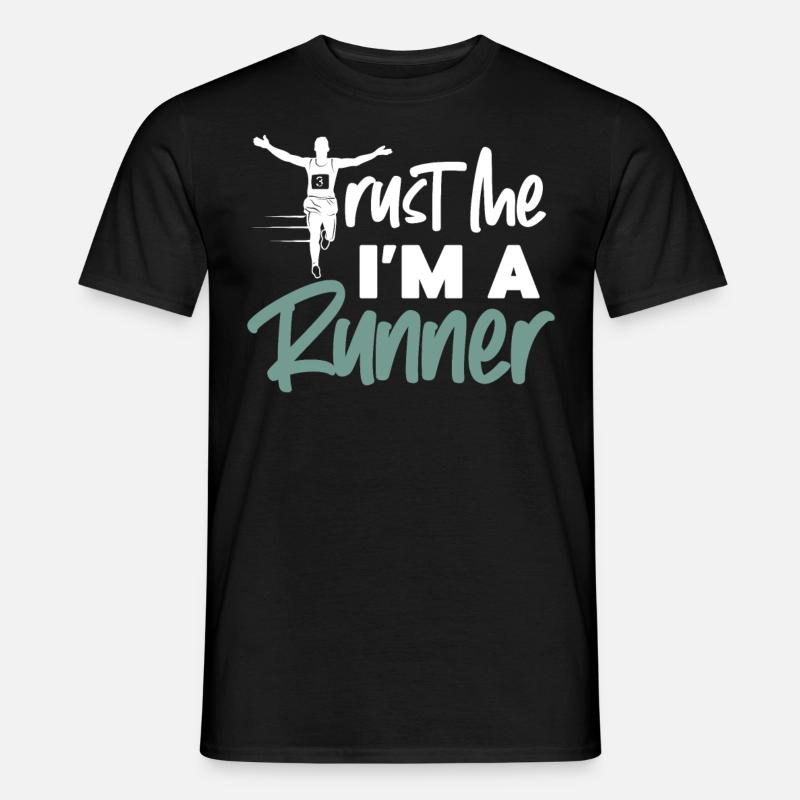 Running Runner Half Marathon Trust - Männer T-Shirt - Schwarz