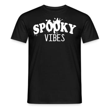 stay spooky vibes witch halloween spruch kürbis - Männer T-Shirt - Schwarz - Vorne - AI Model Male 178 light (178cm)