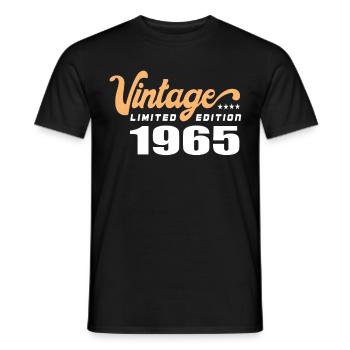 Vintage Geburtstag Geburtstag Retro 1965 Limited - Männer T-Shirt - Schwarz - Vorne - AI Model Male 178 light (178cm)