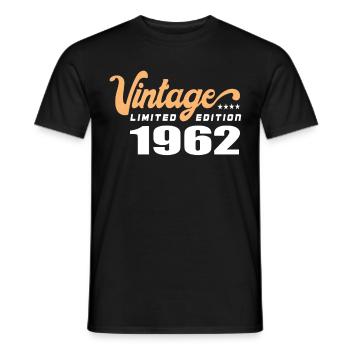 Vintage Geburtstag Geburtstag Retro 1962 Limited - Männer T-Shirt - Schwarz - Vorne - AI Model Male 178 light (178cm)