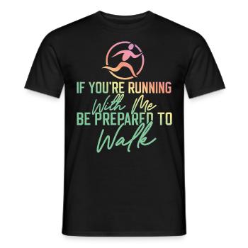Running Runner Half Marathon Slow - Männer T-Shirt - Schwarz - Vorne - AI Model Male 178 light (178cm)
