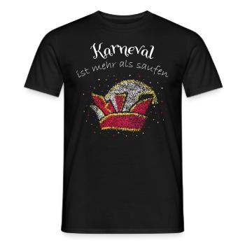 Kölner Karneval 5. Jahreszeit Fasching Jeck - Männer T-Shirt - Schwarz - Vorne - AI Model Male 178 light (178cm)