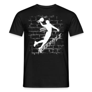 Basket-ball - T-shirt homme - noir - Devant - AI Model Male 178 light (178cm)