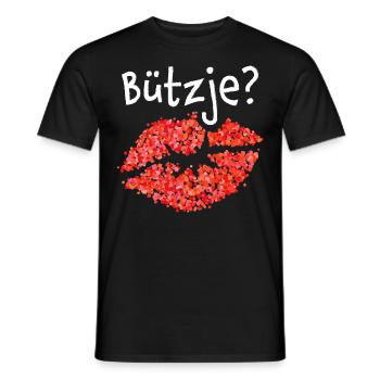 Kölsch Bützje Kölner Kölnerin Köln Karnevalfan - Männer T-Shirt - Schwarz - Vorne - AI Model Male 178 light (178cm)