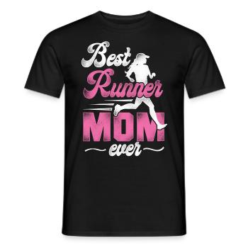 Running Runner Half Marathon Mom - Männer T-Shirt - Schwarz - Vorne - AI Model Male 178 light (178cm)