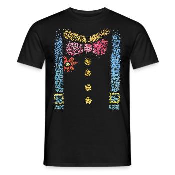 Clown Carnaval Carnaval Costume Remplacement Carnaval Fan - T-shirt homme - noir - Devant - AI Model Male 178 light (178cm)