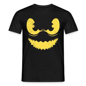 Grusel Maske Halloween - Männer T-Shirt - Schwarz - Vorne - AI Model Male 178 light (178cm)