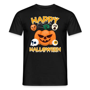 Happy Halloween - Men's T-Shirt - black - Front - AI Model Male 178 light (178cm)