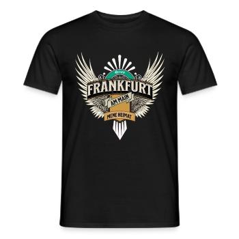 Frankfurt Franfurter Fans aufgepasst Hessen - Männer T-Shirt - Schwarz - Vorne - AI Model Male 178 light (178cm)