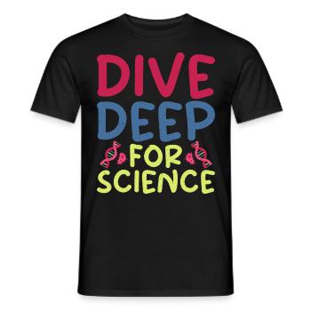 Meeresbiologe Tiefsee Taucher - Männer T-Shirt - Schwarz - Vorne - AI Model Male 178 light (178cm)