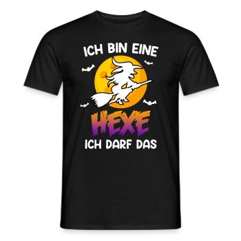 Halloween Hexe - Männer T-Shirt - Schwarz - Vorne - AI Model Male 178 light (178cm)