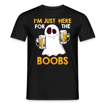 Geister Boo Bees Halloween - Männer T-Shirt - Schwarz - Vorne - AI Model Male 178 light (178cm)