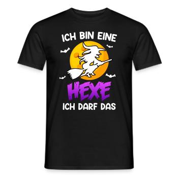 Halloween Hexe - Männer T-Shirt - Schwarz - Vorne - AI Model Male 178 light (178cm)