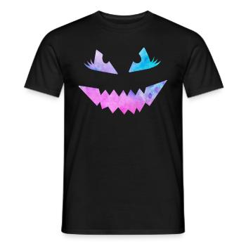 Masque effrayant Halloween - T-shirt homme - noir - Devant - AI Model Male 178 light (178cm)