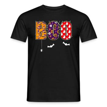 Boo Halloween - Men's T-Shirt - black - Front - AI Model Male 178 light (178cm)