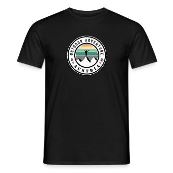 Outdoor Adventure Austria - Men's T-Shirt - black - Front - AI Model Male 178 light (178cm)