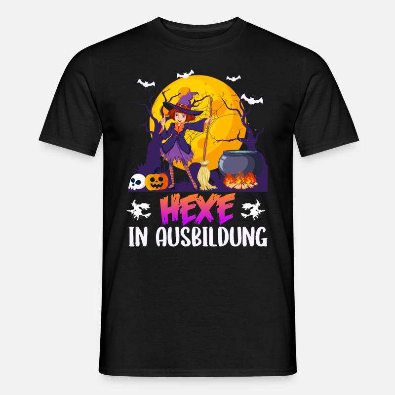Halloween Hexe - Männer T-Shirt - Schwarz