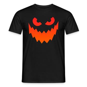 Creepy Mask Halloween Party - Men's T-Shirt - black - Front - AI Model Male 178 light (178cm)
