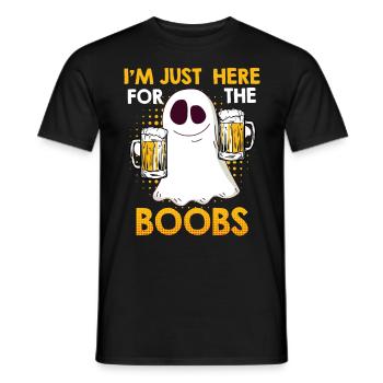 Geister Boo Bees Halloween - Männer T-Shirt - Schwarz - Vorne - AI Model Male 178 light (178cm)