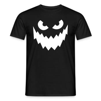 Creepy Mask Halloween Party - Men's T-Shirt - black - Front - AI Model Male 178 light (178cm)