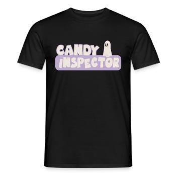 Candy Inspector Lustige Halloween -Party - Männer T-Shirt - Schwarz - Vorne - AI Model Male 178 light (178cm)