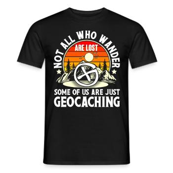 Geocache Geocaching Geocacher - Männer T-Shirt - Schwarz - Vorne - AI Model Male 178 light (178cm)