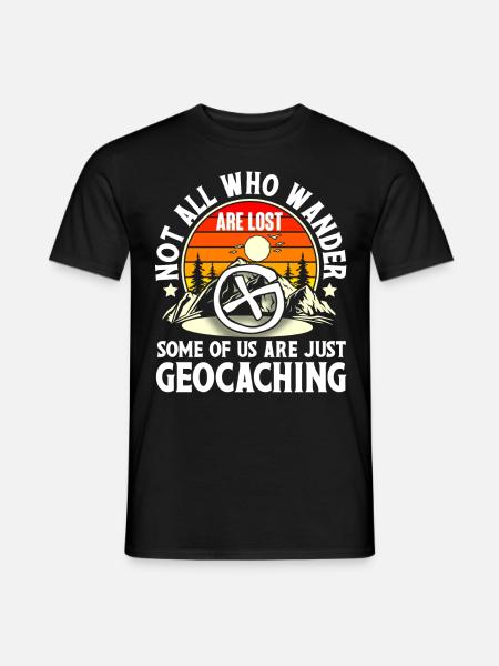 Geocache Geocaching Geocacher - T-shirt homme - noir