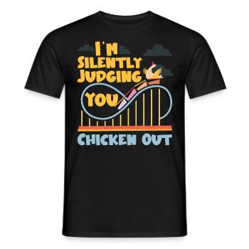 Scooter Coaster Je suis silencieusement - T-shirt homme - noir - Devant - AI Model Male 178 light (178cm)