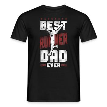Running Runner Half Marathon Dad - Männer T-Shirt - Schwarz - Vorne - AI Model Male 178 light (178cm)