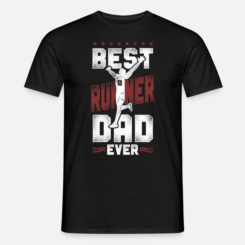 Running Runner Half Marathon Dad - Männer T-Shirt - Schwarz