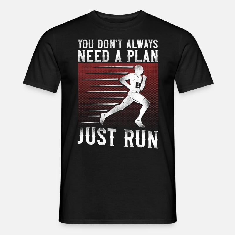 Running Runner Half Marathon - Männer T-Shirt - Schwarz