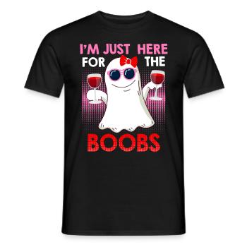 Geister Boo Bees Halloween - Männer T-Shirt - Schwarz - Vorne - AI Model Male 178 light (178cm)