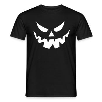 Creepy Mask Halloween Party - Men's T-Shirt - black - Front - AI Model Male 178 light (178cm)